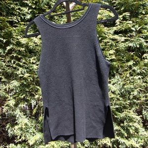 Express Black Knit Tank Top Medium